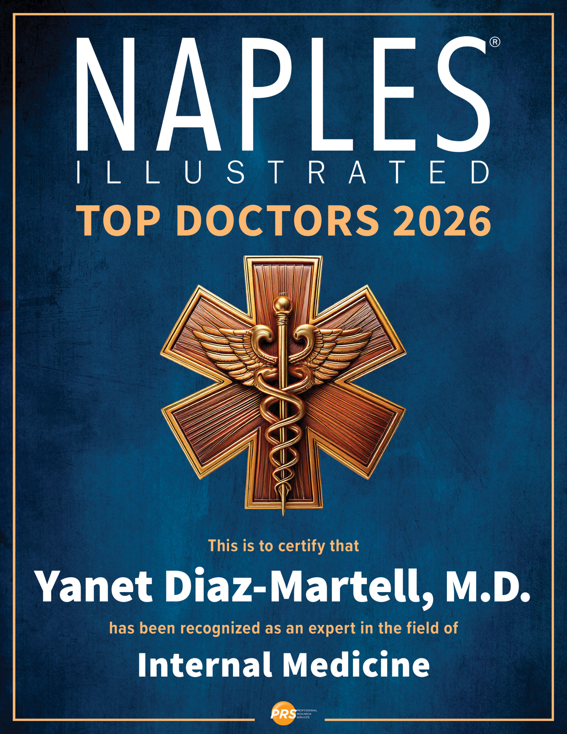 Naples Illustrated TOP DOCTORS 2026 Yanet Diaz-Martell MD
